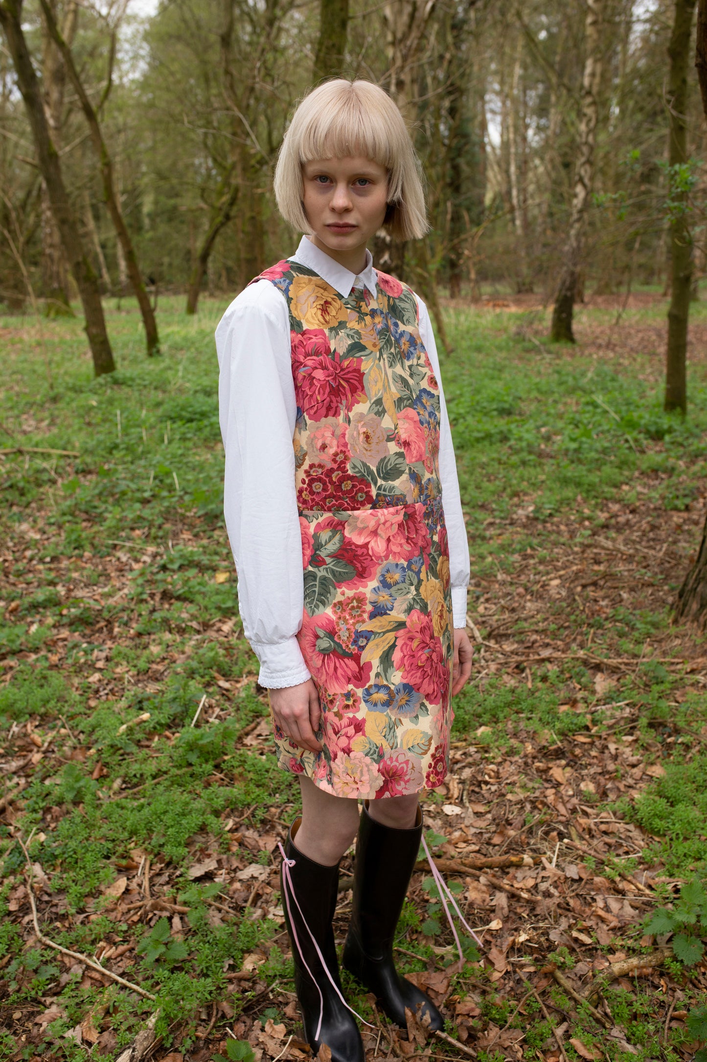 mini pink floral dress for summer