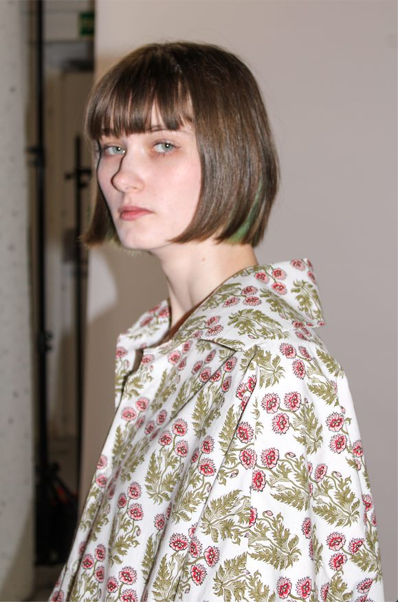 SAMPLE SALE AGATHA Shirt in Floral Artisan Cotton