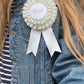 Bridal Satin Rosette 'Bride'
