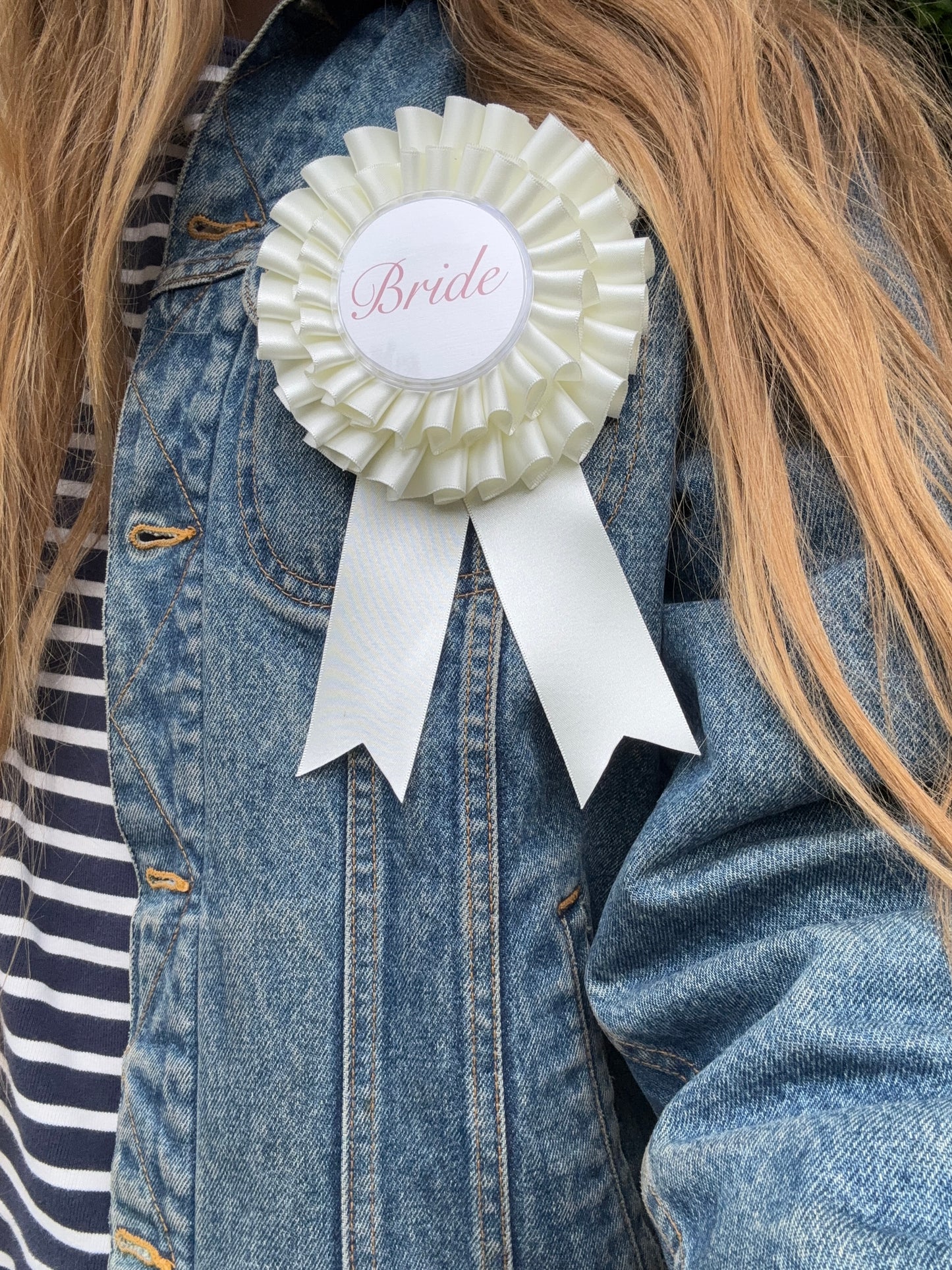 Bridal Satin Rosette 'Bride'