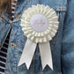 Bridal Satin Rosette 'Wifey'