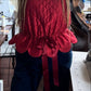 SCALLOPED HENRY in Hand Quilted Silk