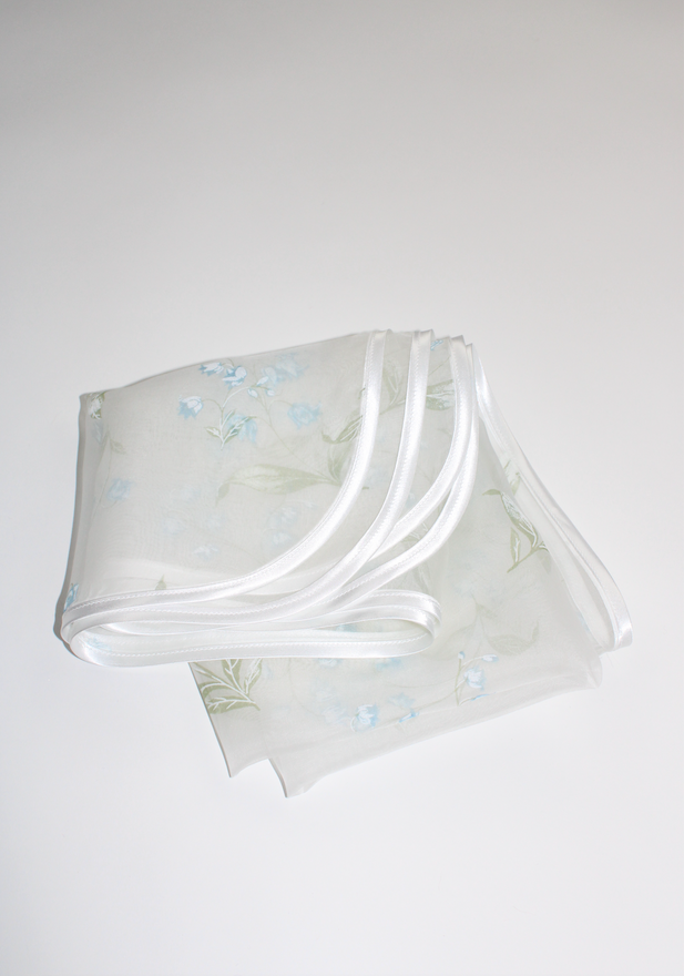 Silk Organza Square Scarf