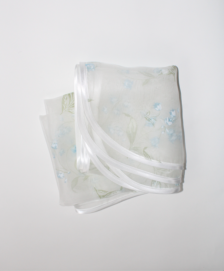 Silk Organza Square Scarf