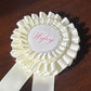 Bridal Satin Rosette 'Wifey'
