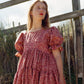 Oversized large midi dress perfect as a floral plus size dress. Oversized romantic and nostalgic silhouette 