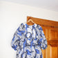 Hanging dress picture of blue organza lined dress