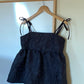 SAMPLE SALE ANNIE Top in Floral Black Jacquard