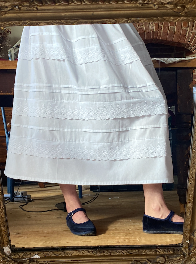 Midi Skirt in White
